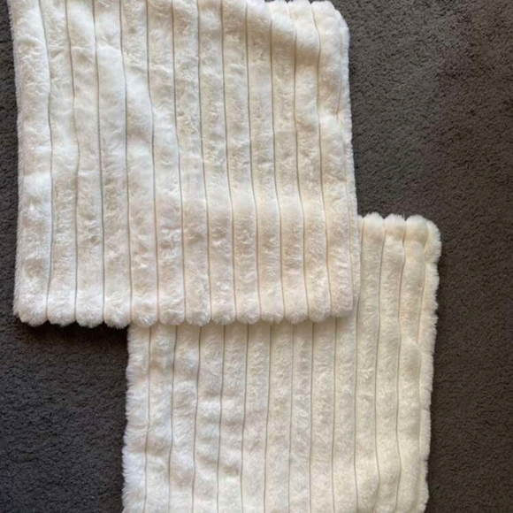 Plush Cream Throw Pillows - Picture 4 of 5